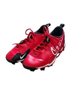 Nike Force Trout 9 Keystone Baseball Cleats-Red/Black-6Y-GUC